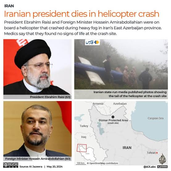 Iran President's Helicopter Crashes: Ebrahim Raisi Death