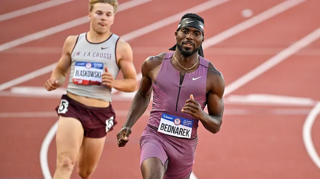 kenny bednarek parents: Twin brother,100m world record,Wife,Net worth