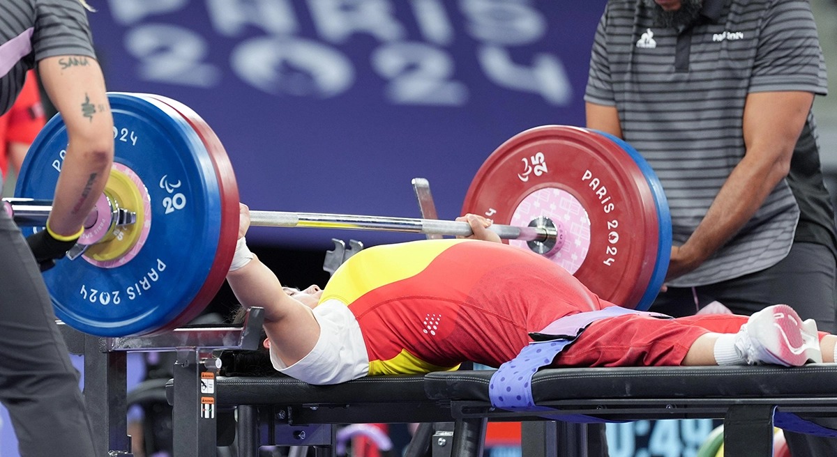 Powerlifting paralympics 2024 schedule & results: Kazakhstan's David Degtyarev won the gold medal,54-kilogram weight category