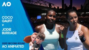 Coco Gauff vs jodie burrage: Australian open 2025,Match today