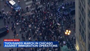 Violent anti ICE riots attack: near Chicago,15 arrests,Death,Protests