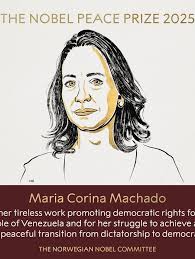 premio nobel de la paz 2025: Imran nobel prize,María CorinaMachado,lider opositora venezolana