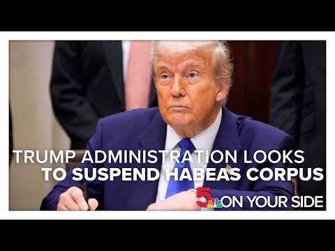 Habeas corpus meaning: Suspension,Trump,Pronunciation,Example