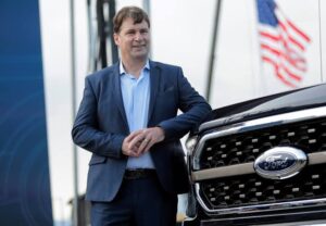 Jim Farley related to Chris Farley: net worth 2025,Tariff Impacts,steeringFord