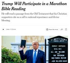 Trump Bible Moment: Public Reading, Faith Push, US Reacts