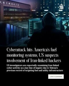 US Gas Station Hack: Iran Cyber Threat, Fuel System Breach, America Reacts