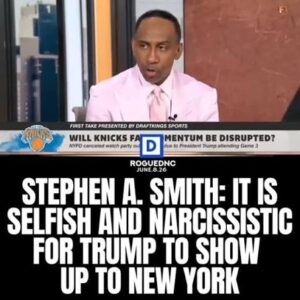 Stephen A Smith Sounds Off: Trump Had ‘No Business’ Being At Knicks-Spurs Game 3