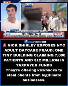 NYC Fraud BOMBSHELL: Nick Shirley EXPOSES Alleged Senior Daycare ‘KICKBACK’ Scheme